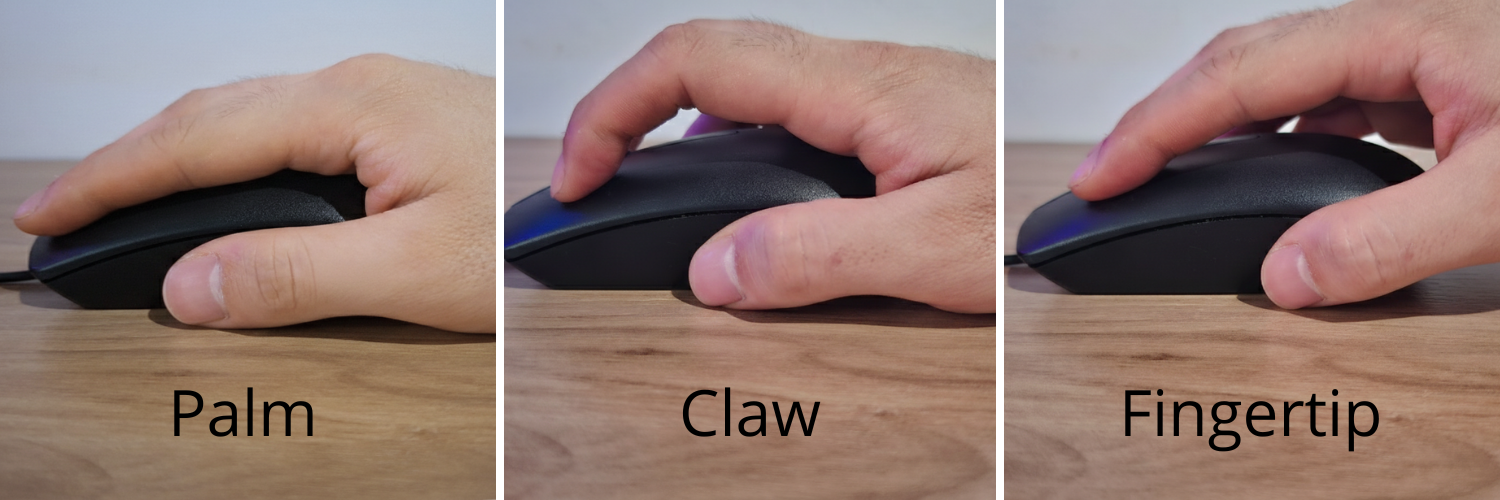 Palming Mouse Como escolher mouse pela pegada: palm, claw e fingertip - Conforto PC